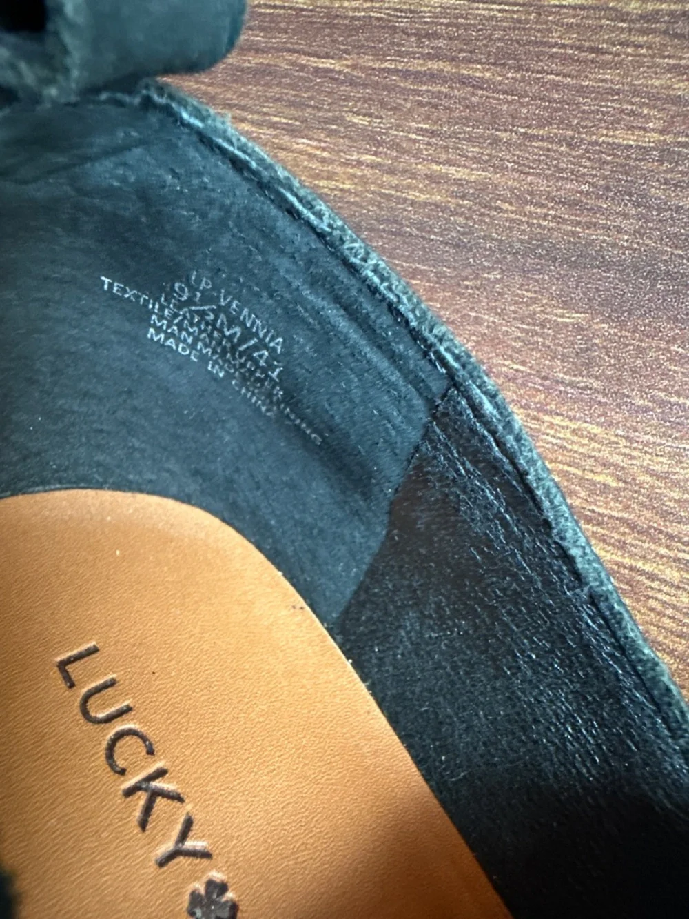 LUCKY BRAND Leather Black Shoes Size 9.5
